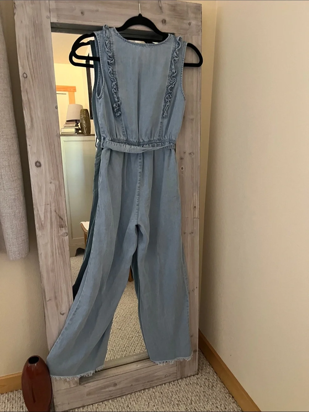Hayden Light Blue Sleeveless girls long pants jumper